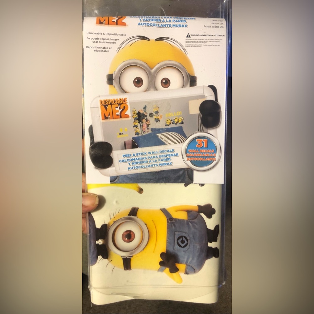 Despicable Me 2 Peel and Stick Pre-cut Wall Decals 31 Stickers New Made in USA